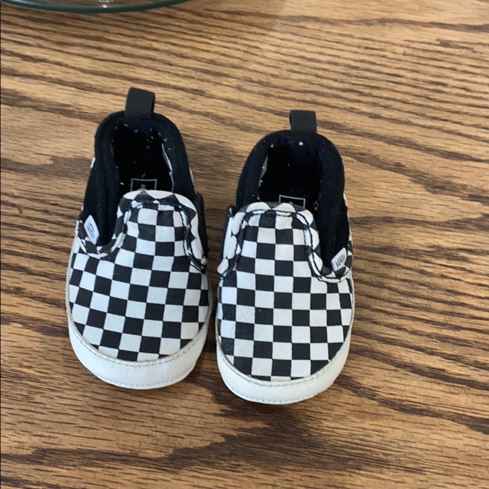 Vans checkered crib shoes
